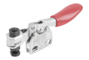 Dispositivos de sujeción mini horizontales con pie vertical y husillo de presión ajustable