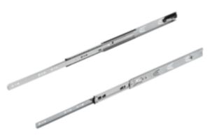 Extensiones completas de carriles telescópicos de aceropara montaje lateral, capacidad de carga hasta 40 kg