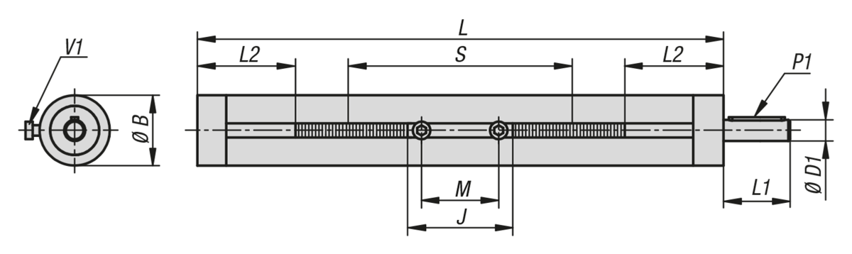 Unidades lineales acero inoxidable