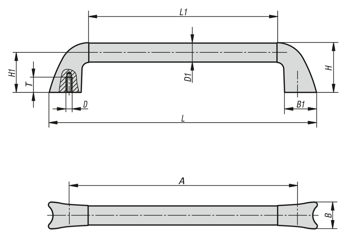 Empuñaduras de tubo de carbono