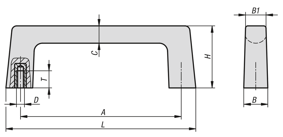 Empuñaduras curvas