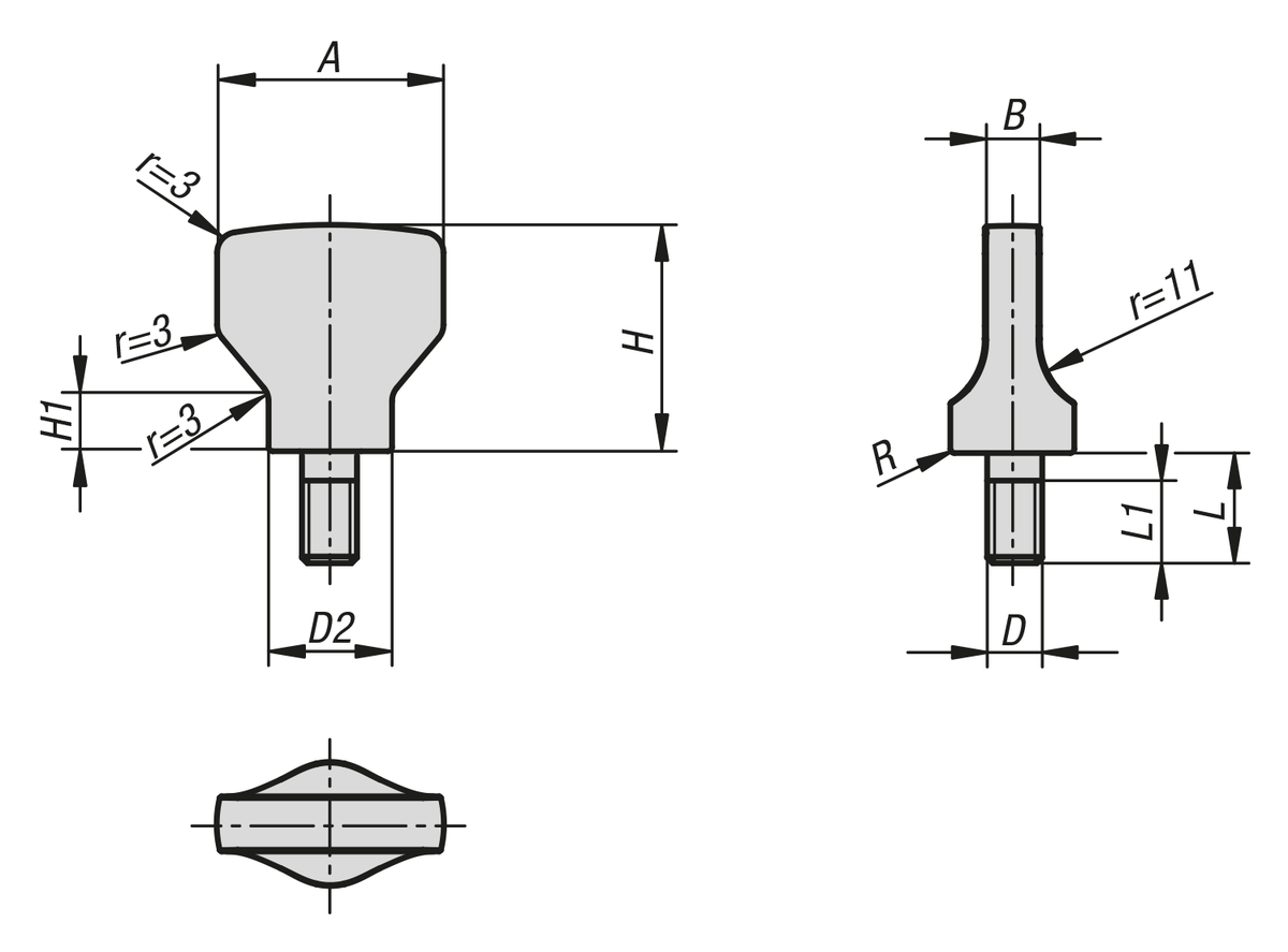 Tornillos de orejetas para arandela de junta y apoyo Hygienic USIT® de Freudenberg Process Seals